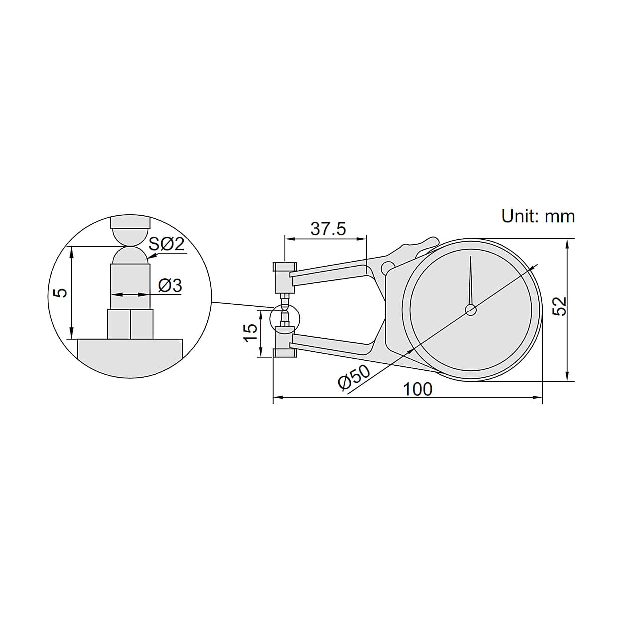 Insize 0 - 10 mm Thickness Gauge, 2870-10