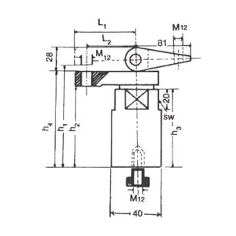 Apex 135 mm Down Thrust Clamp, 906-135