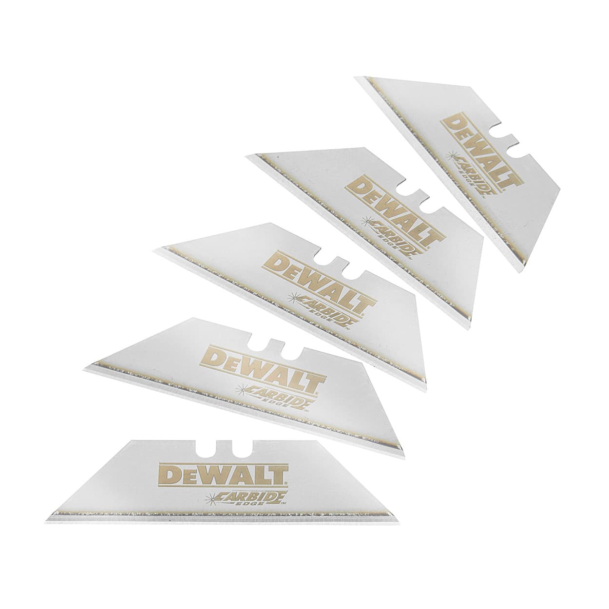 Dewalt 61 mm Tungsten Carbide Utility Blades (Pack Of 5 Pcs), DWHT0-11131