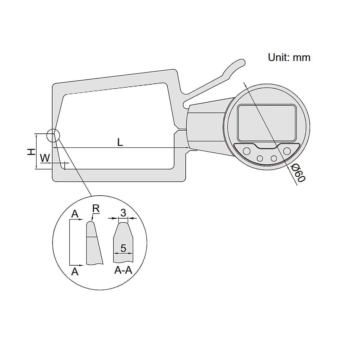 Insize 0 - 20 mm Digital External Caliper Gauge, 2131-21