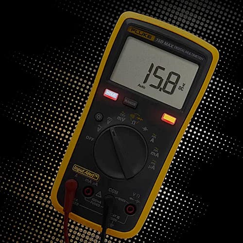 Fluke 15B Max-02 6000 Counts / 600V Economical Digital Multimeter With TL31 Extra-Slim Test Leads