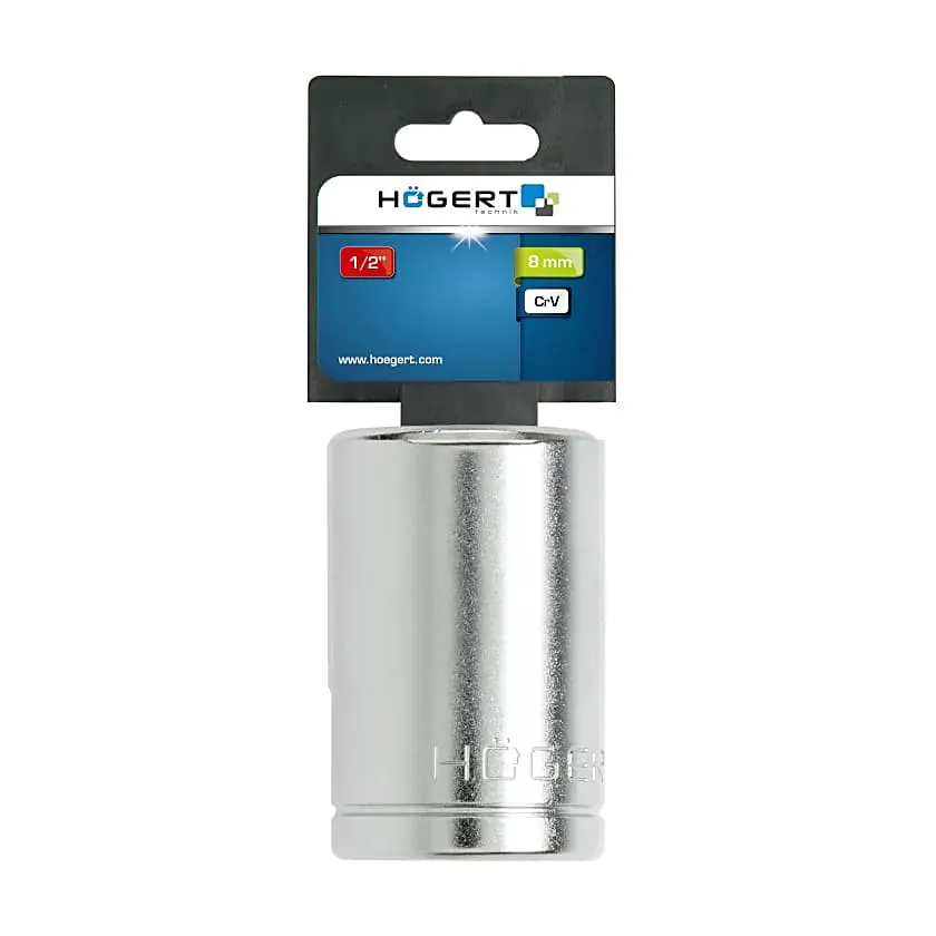 Hogert 13 mm, 1/2 Inch Sq. Drive Spline Socket, HT1A413
