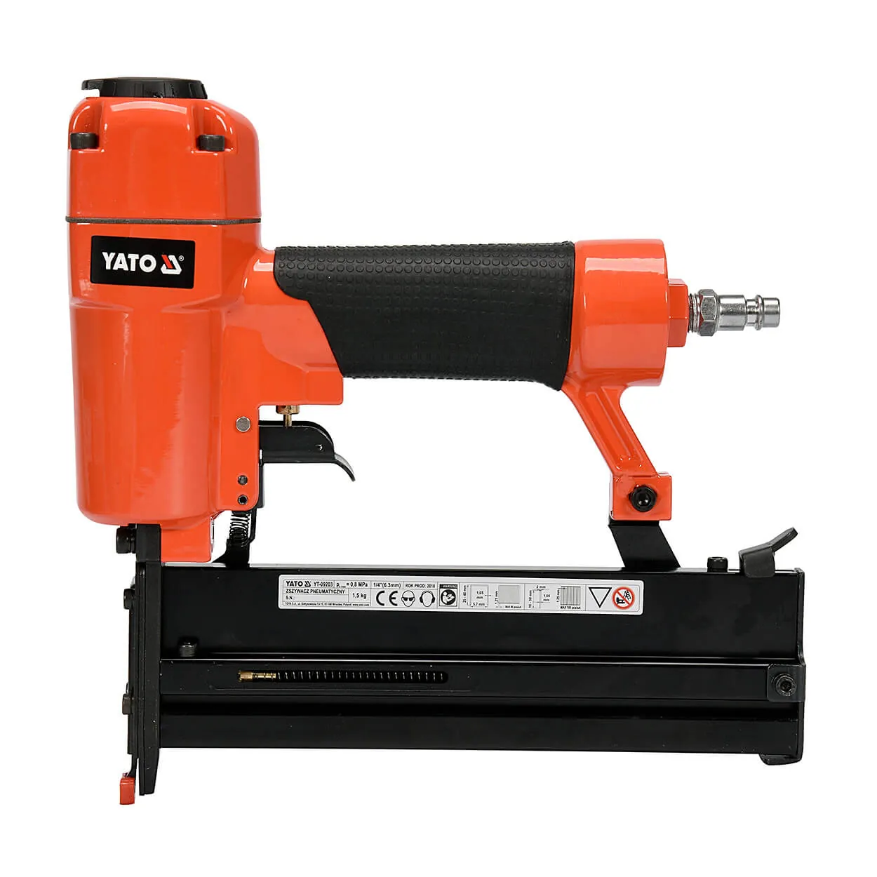 Yato 25 - 40 mm Pneumatic Stapler And Brad Nailer, YT-09203