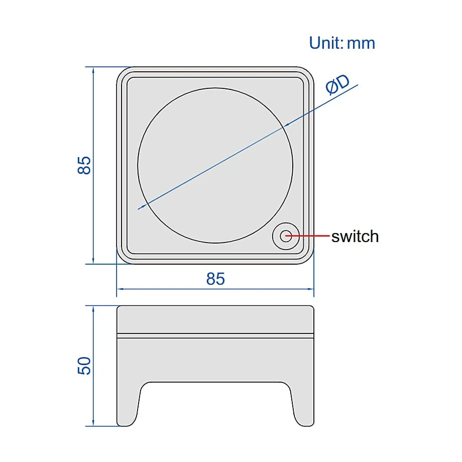 Insize 3X Magnifier with Illumination, 7528-3