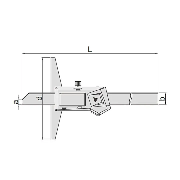 Insize 150 mm / 6 inch Digital Depth Gauge (Standard Type), 1141-150A