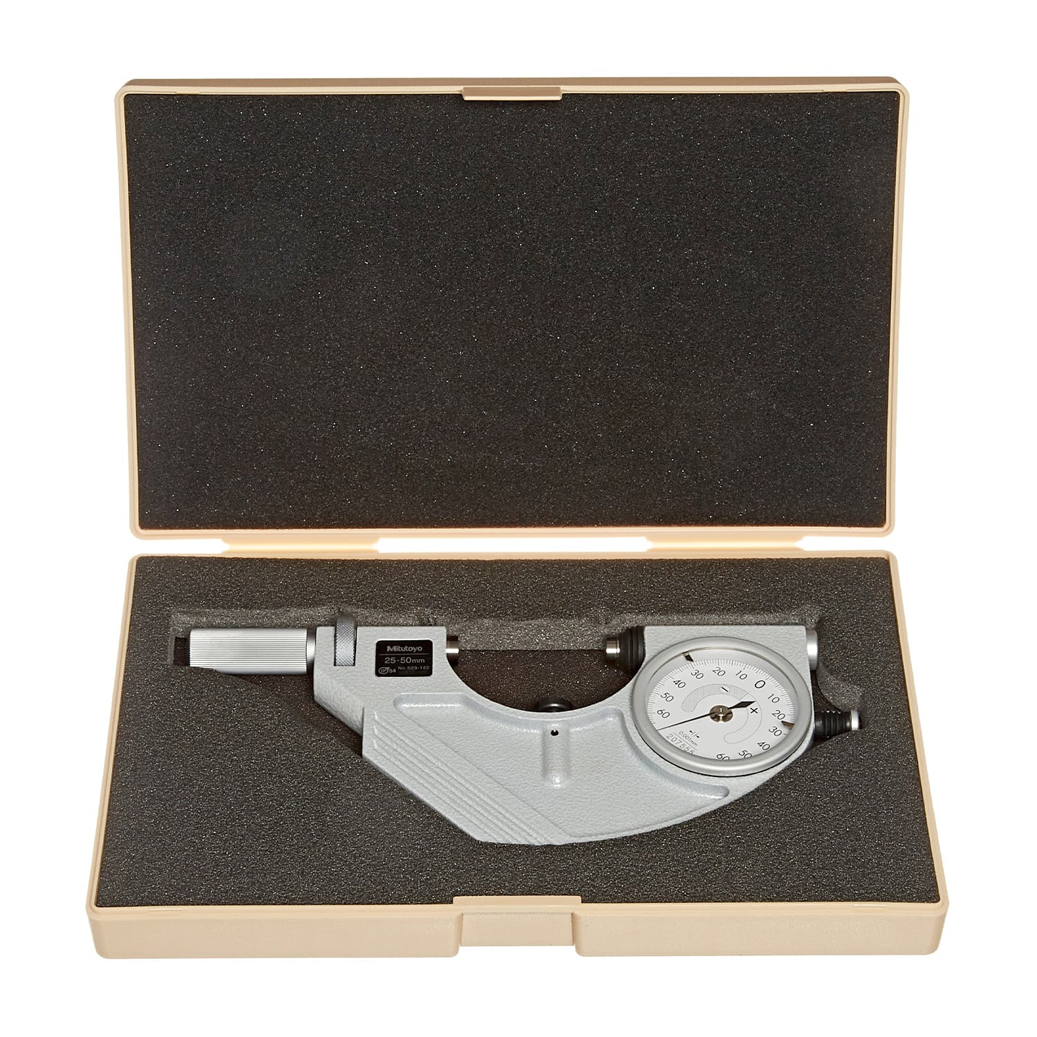 Mitutoyo 25 - 50 mm Dial Snap Meter (IP54), 523-122