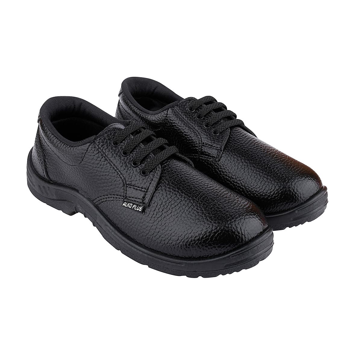 Alko Plus Low Ankle Synthetic Leather Safety Shoe with PVC Sole - Composite Toe (Black), APS 551