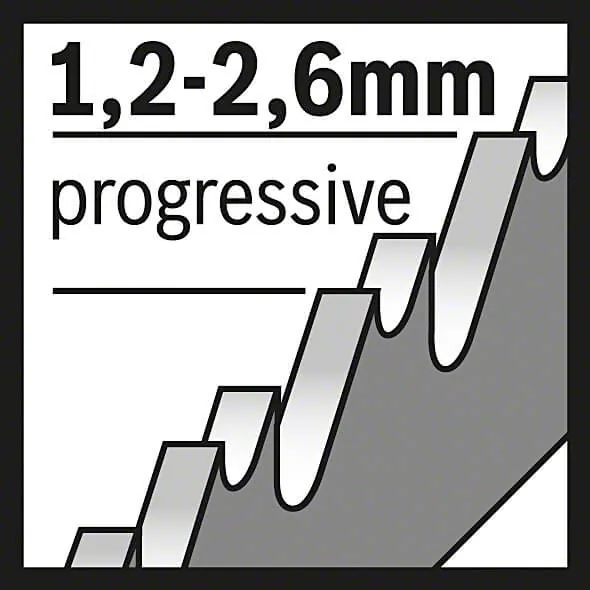 Bosch 100 mm Jigsaw Blades Progressor for Metal (T 123 X), 2 608 638 474