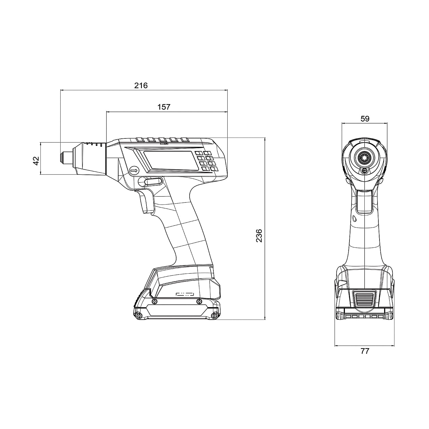 Bosch 18V Lithium-ion Professional Cordless Screwdriver (Bare Tool), EXACT ION 12-700