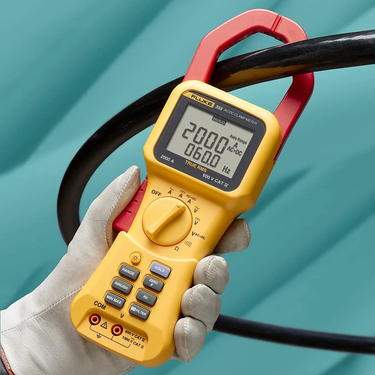 Fluke 355 2000A True-RMS AC / DC Clamp Meter
