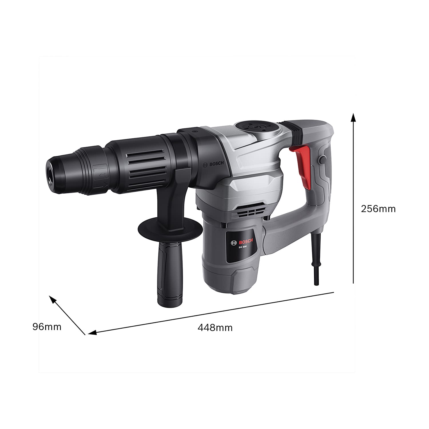 Bosch 1100 W Standard Line Demolition Hammer (Breaker With Hex), SH 500