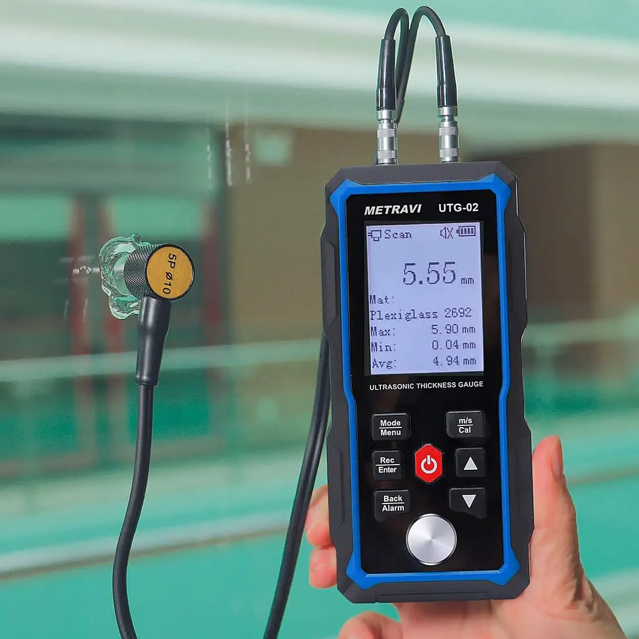 Metravi 300 mm Ultrasonic Thickness Gauge, UTG-02