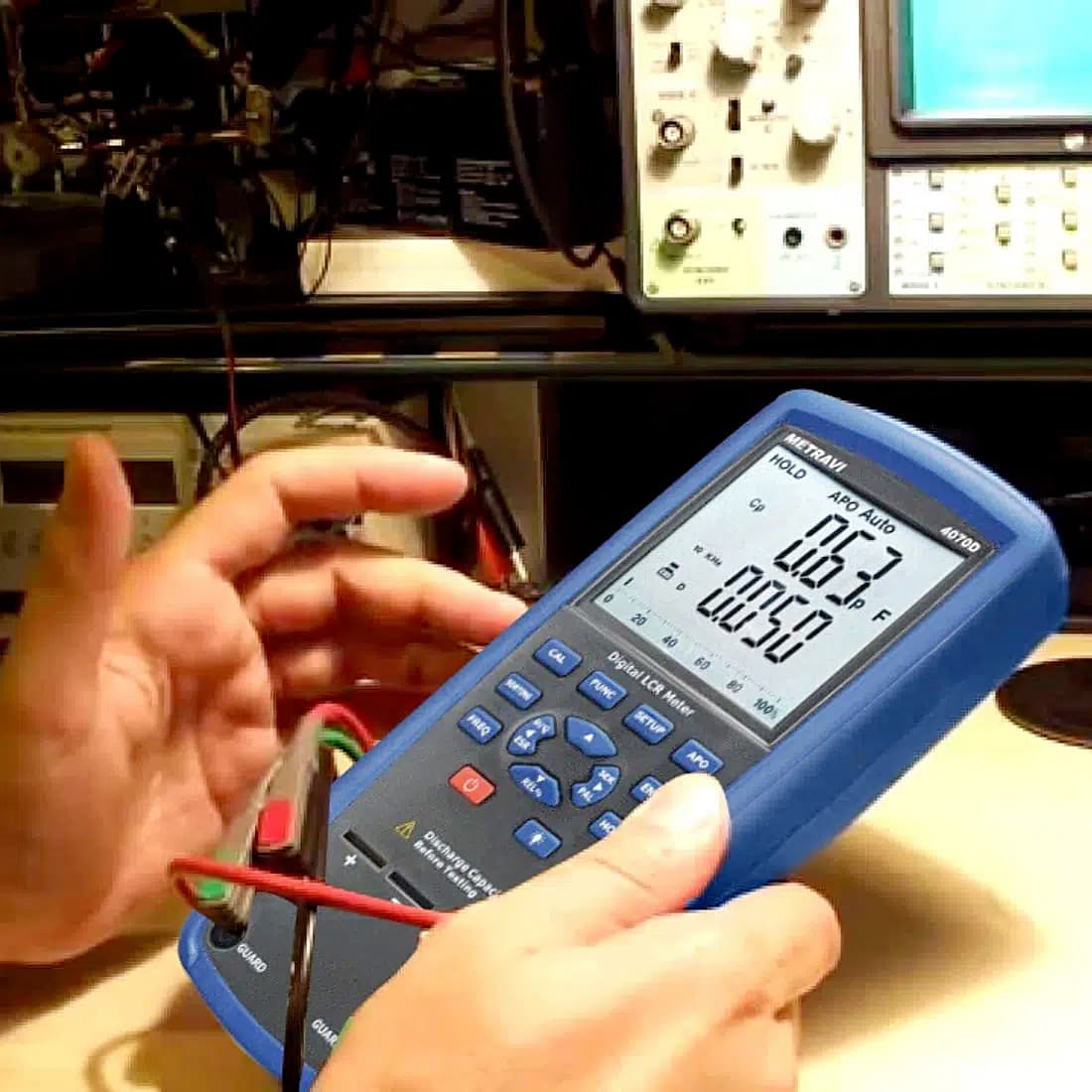 Metravi 5 Digits / 20 - 200M Ohms Hand Held Digital LCR Meter, 4070 D