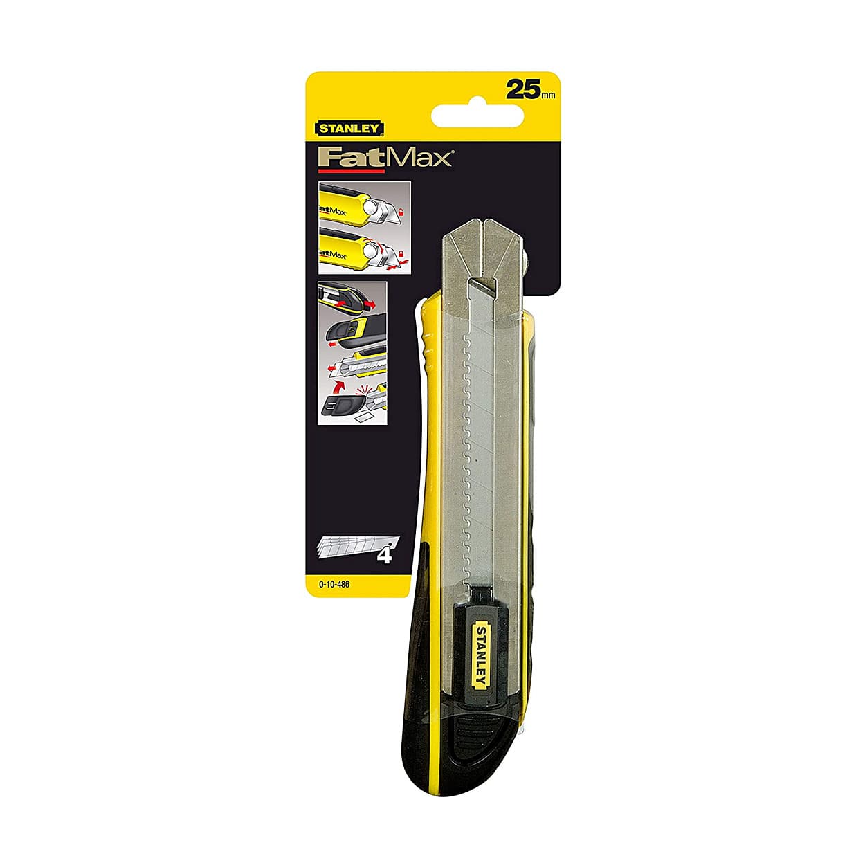 Stanley 25 mm FatMax Snap Off Blade Knife, 0-10-486