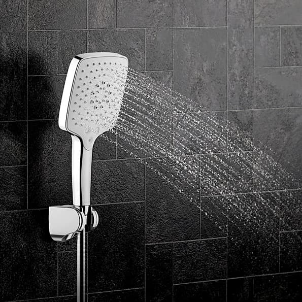 Kohler Rain Duet Square Hand Shower Without Hose In Polished Chrome Finish, K-97009IN-CP