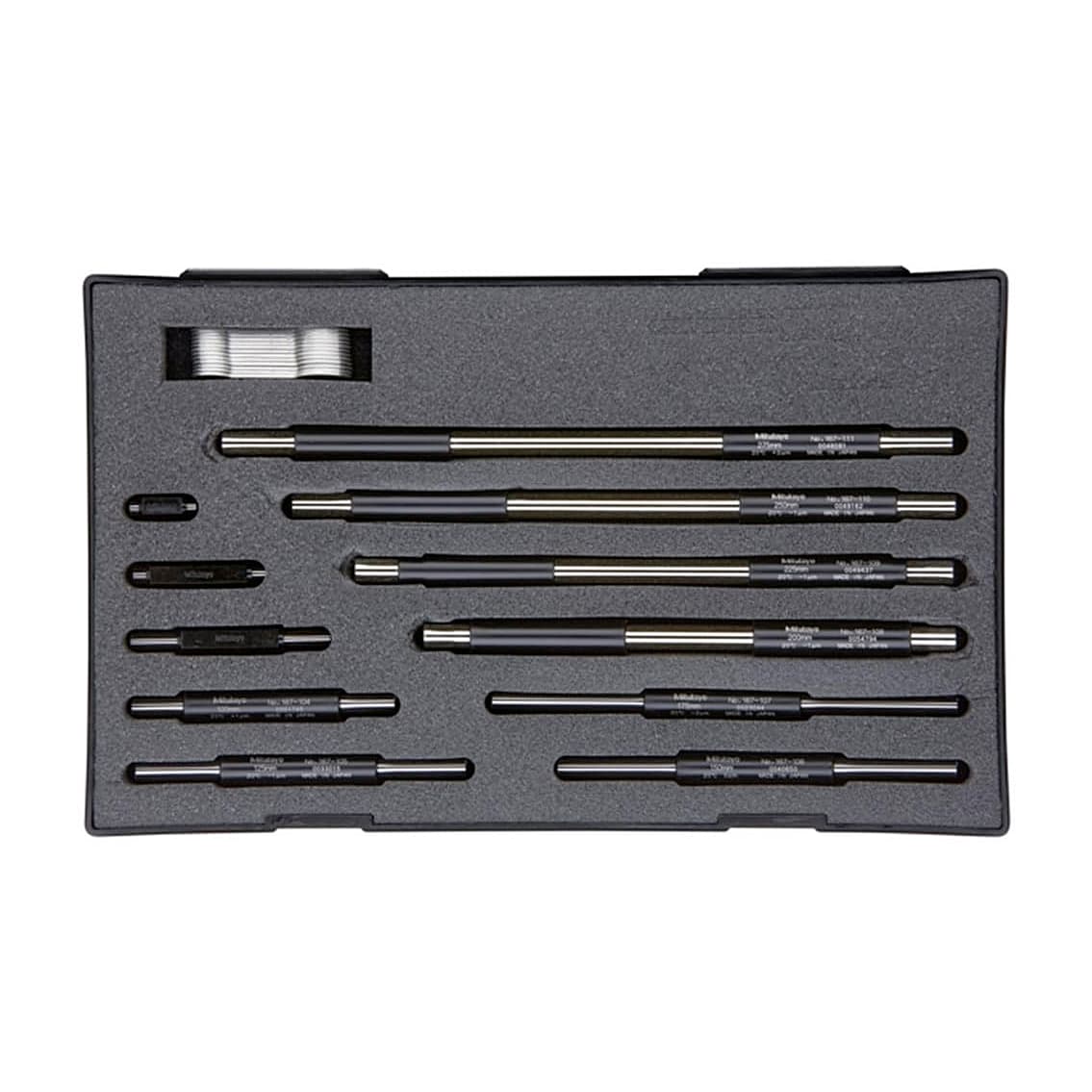 Mitutoyo 0 - 300 mm Outside Micrometer Set (Pack of 12 Pcs), 103-914-50