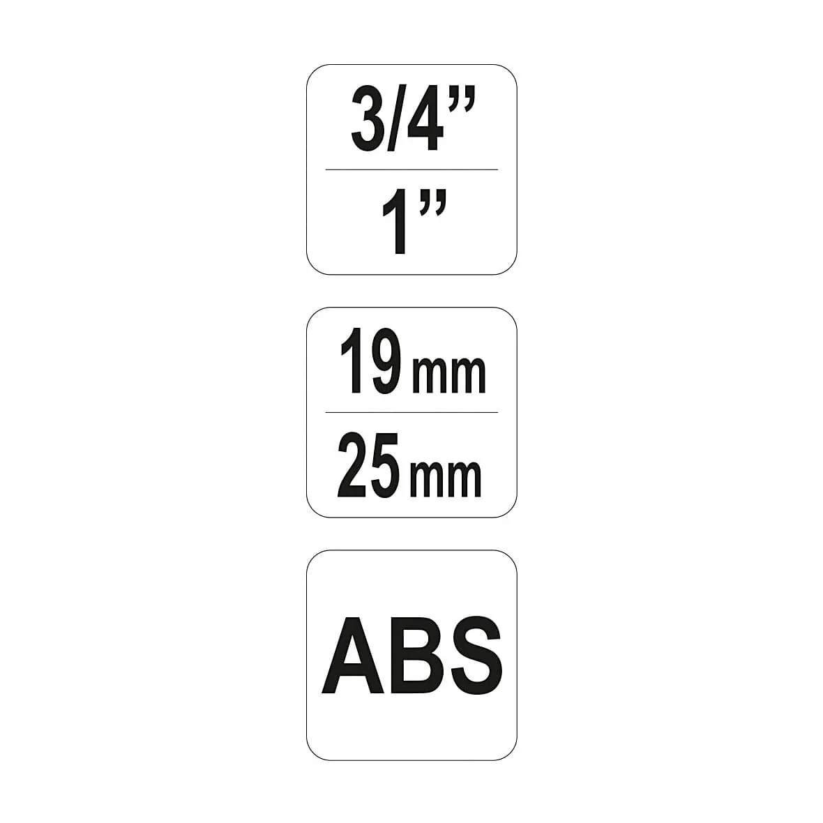 Yato 3/4 & 1Inch Sq. Drive Universal Connection For Taps, YT-99815