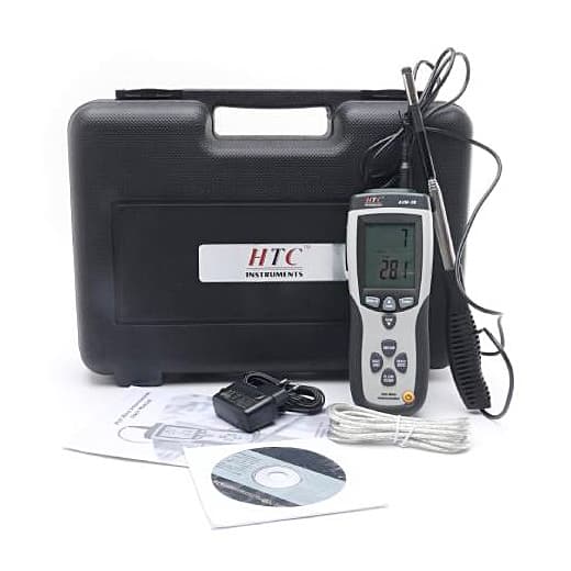 HTC 0.1 - 25.0 m/s Hot Wire Anemometer, AVM-08