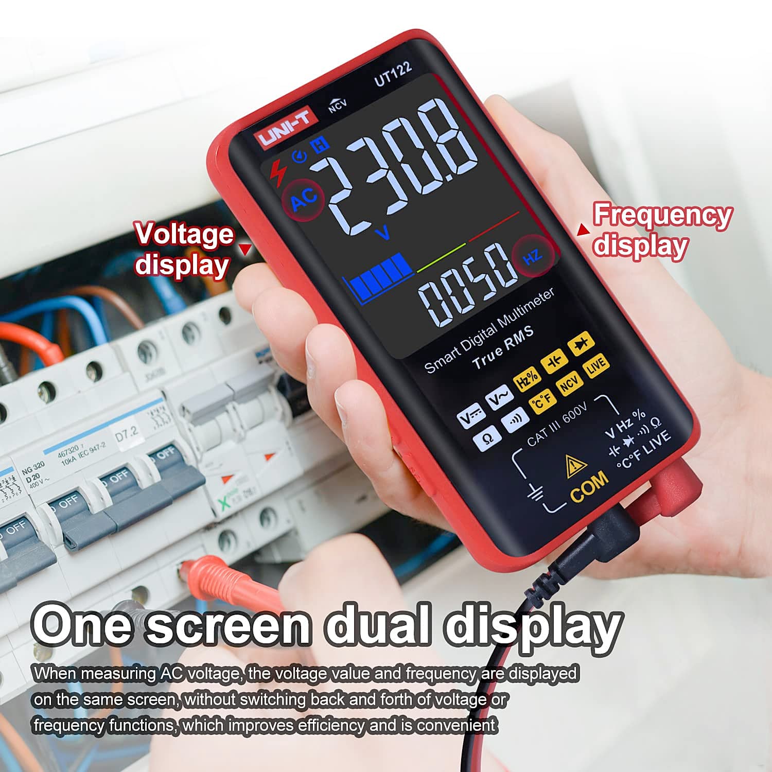 UNI-T 6199 Count True RMS Smart Digital Multimeter, UT122