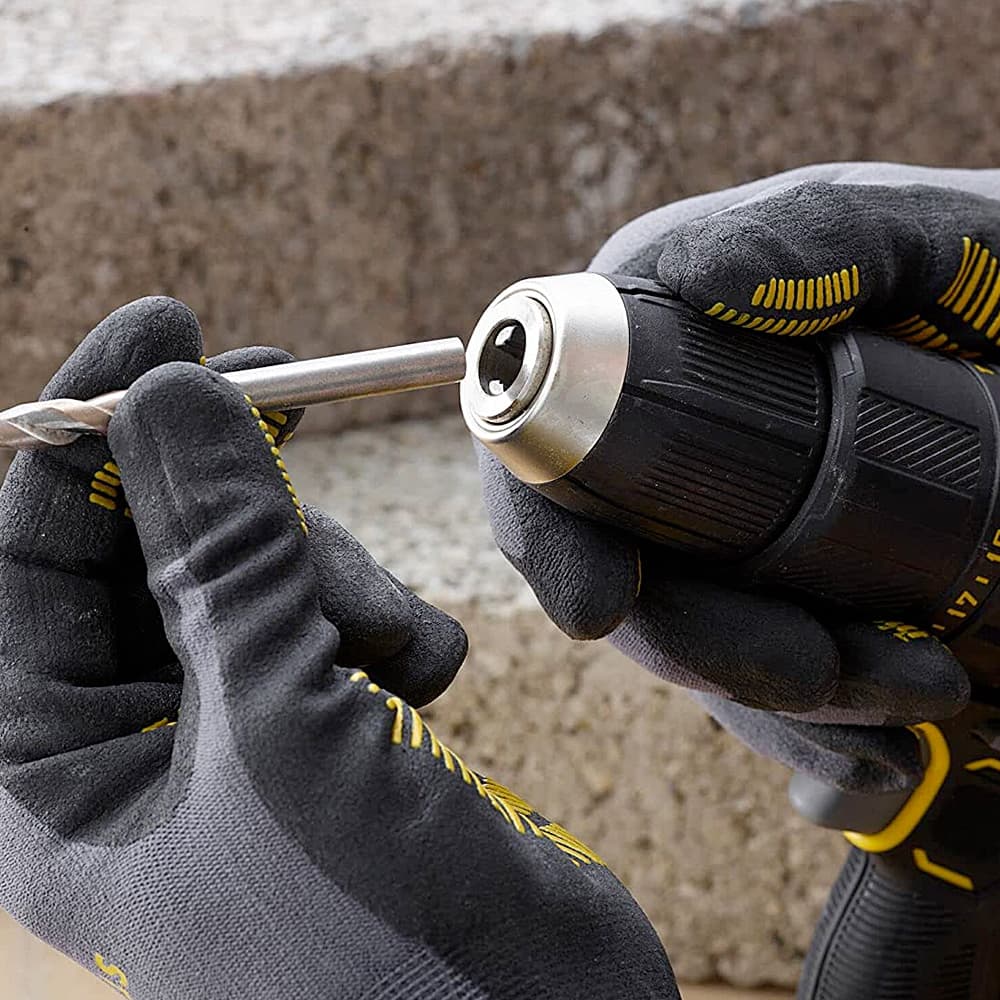 Stanley 20V / 2.0 Ah / 13 mm Cordless Brushed Hammer Drill With 100 Pcs Accessories Kit (2 Batteries & Charger Included) (FATMAX), SCD711D2KA