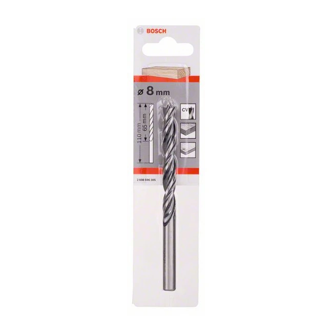 Bosch 8.00 mm Brad Point Drill Bit, 2 608 596 305