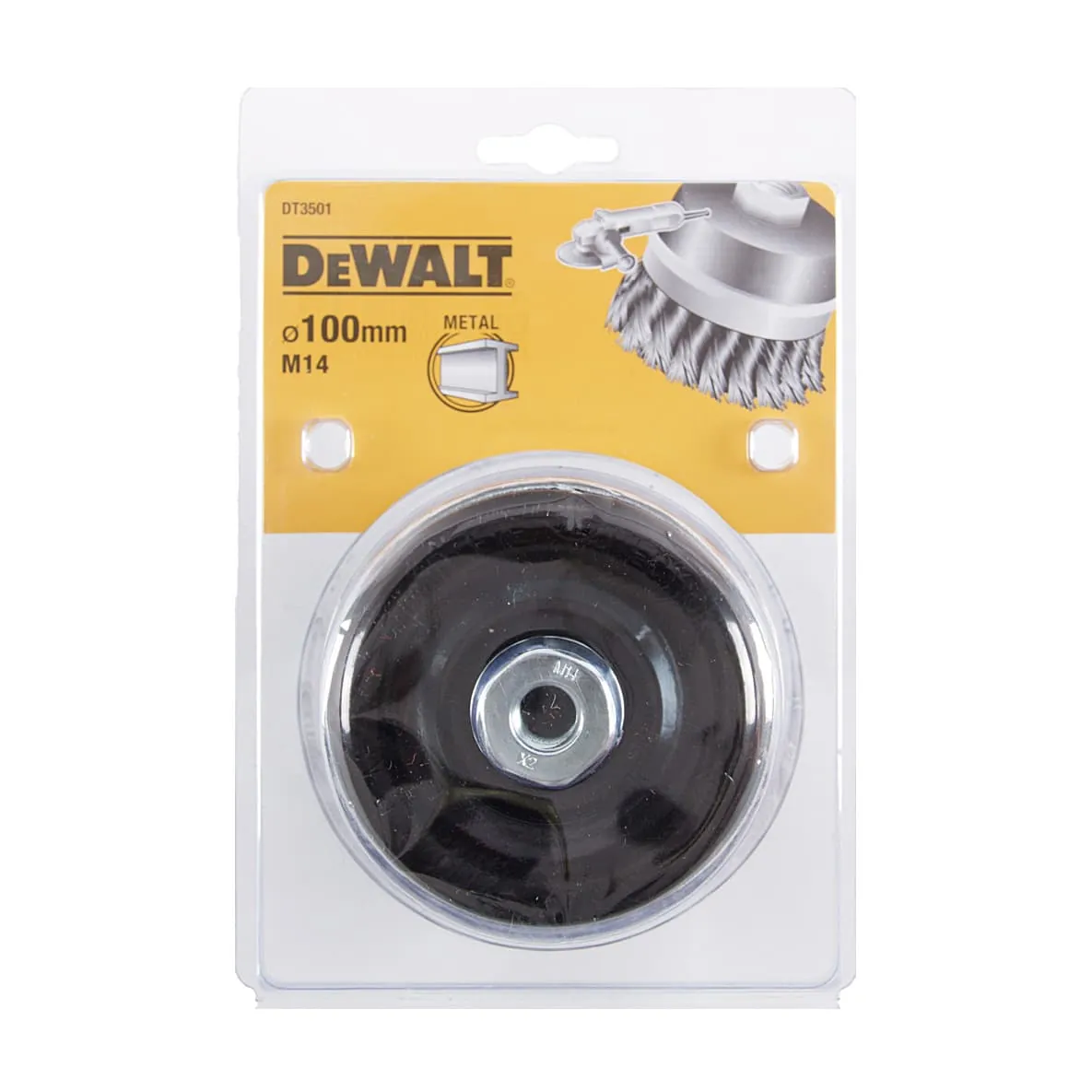 Dewalt 100 mm Dia. Twist Knot Wire Cup Brush, DT3501-QZ