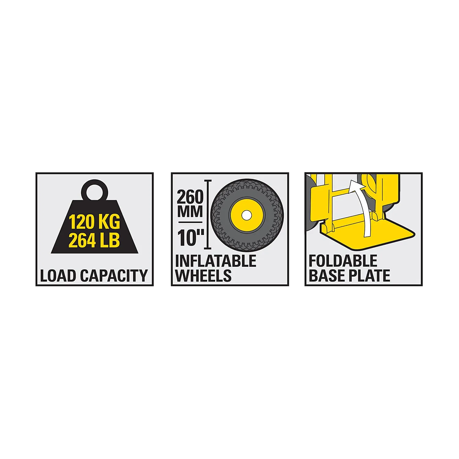 Stanley 120 Kg Load Capacity Folding Steel Hand Truck, SXWT-FT520