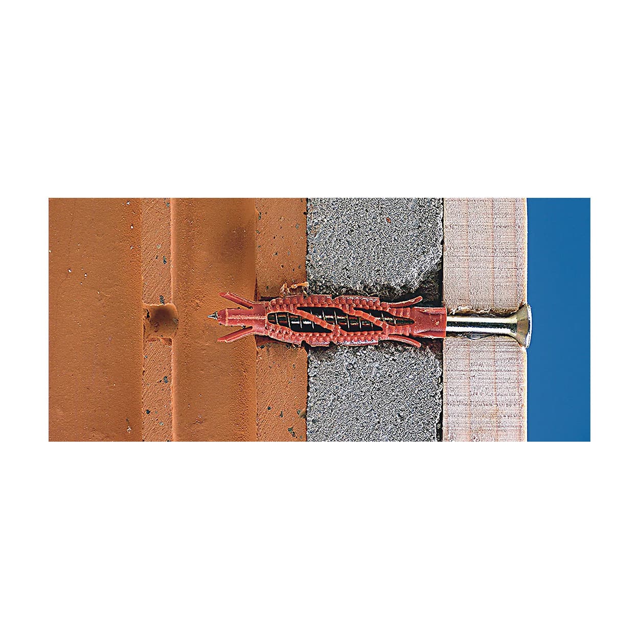 Hilti 10 x 70 mm HUD-L Extra Long Plastic Wall Plug / Universal Anchor (Pack Of 100 Pcs), 315940