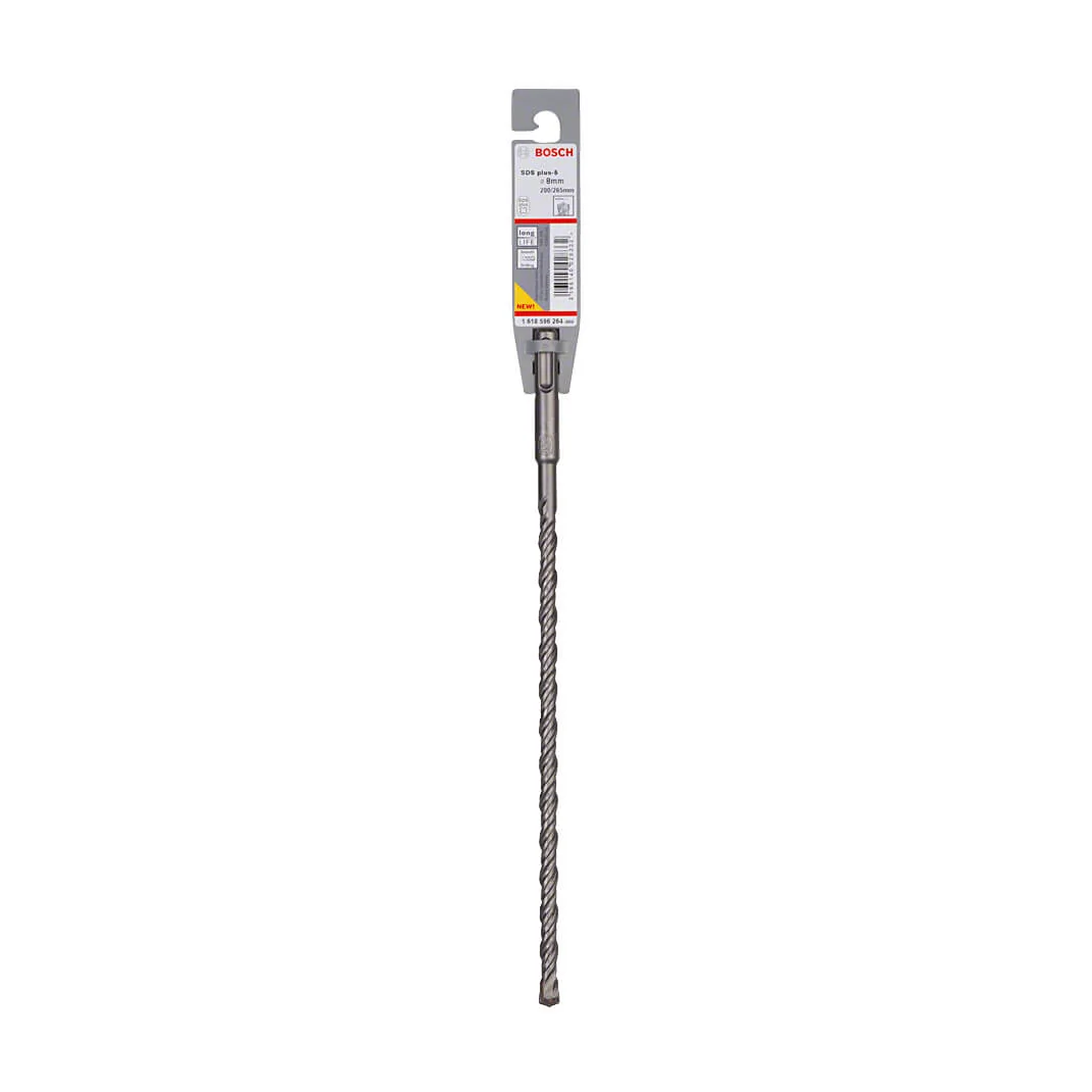 Bosch 8.00 x 265 mm SDS Plus-5 Drill Bits, 1 618 596 264