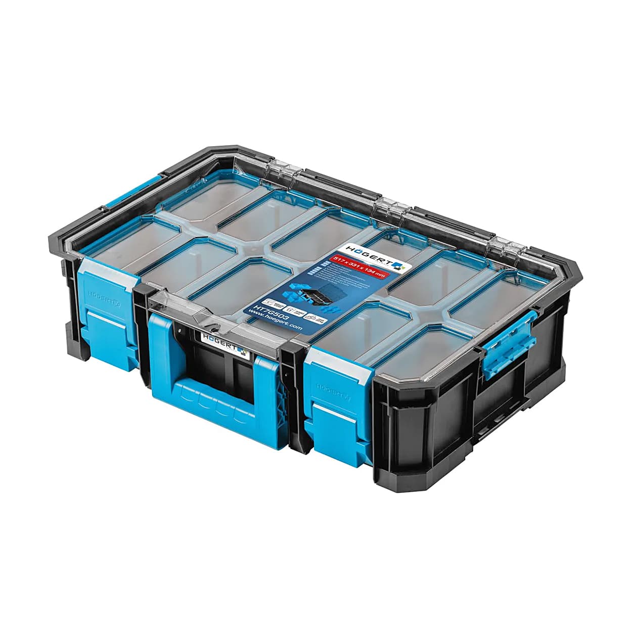 Hogert 825 x 360 x 517 mm Tool Box Set (4-in-1), HT7G500