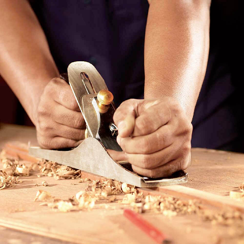 JK 355 mm (Length), 50 mm (Blade) Fined Grained Iron Jack Plane (STD. 5 No.), SD7800171
