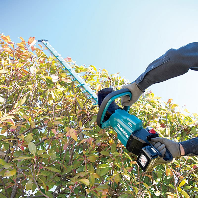 Makita 18V LXT BL 60 cm (23-5/8") Cordless Hedge Trimmer with Rapid Charger & 1 Pcs 5.0Ah Batteries, DUH602RT