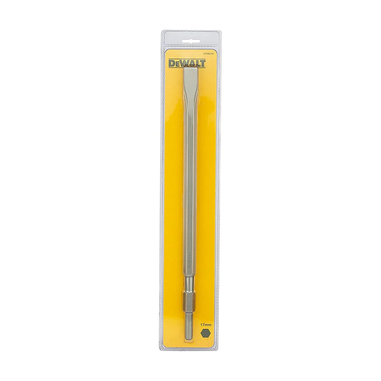Dewalt Professional Hex Flat Chisel (17 mm x 400 mm x 22 mm), DT6902-B1