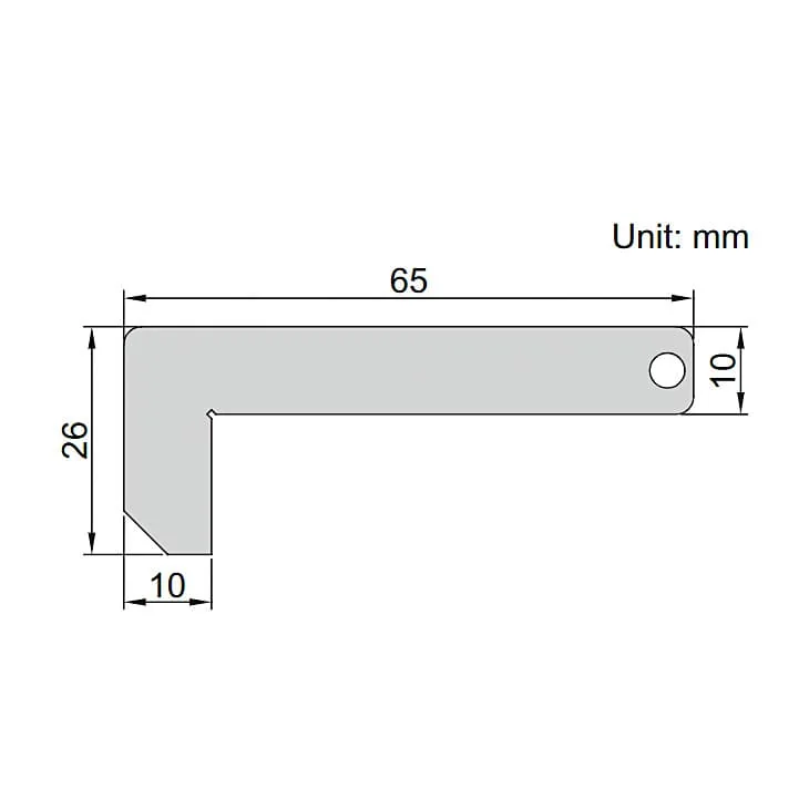 Insize 0.5 mm Chamfer Gauge, 4844-1