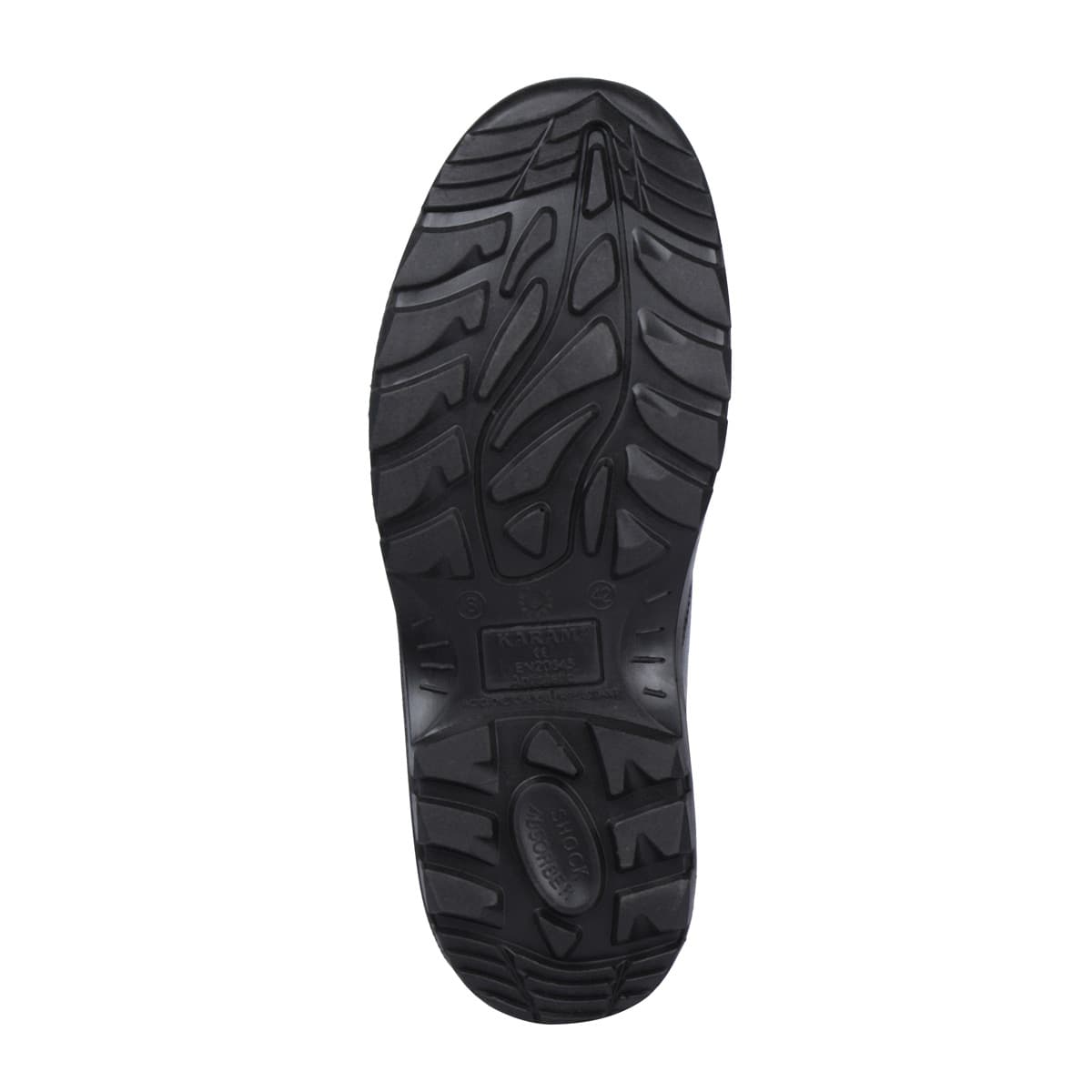 Karam Workmen's Deluxe Leather Safety Shoe - Fibre Toe (Black), FS05BL