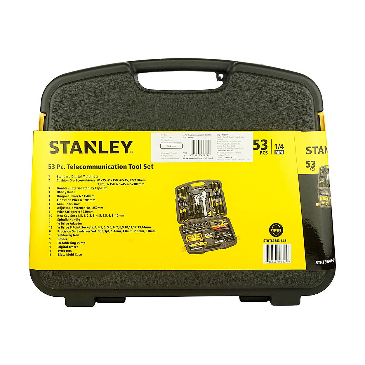 Stanley 53 Pcs Telecommunication Tool Set, 89-883-23U