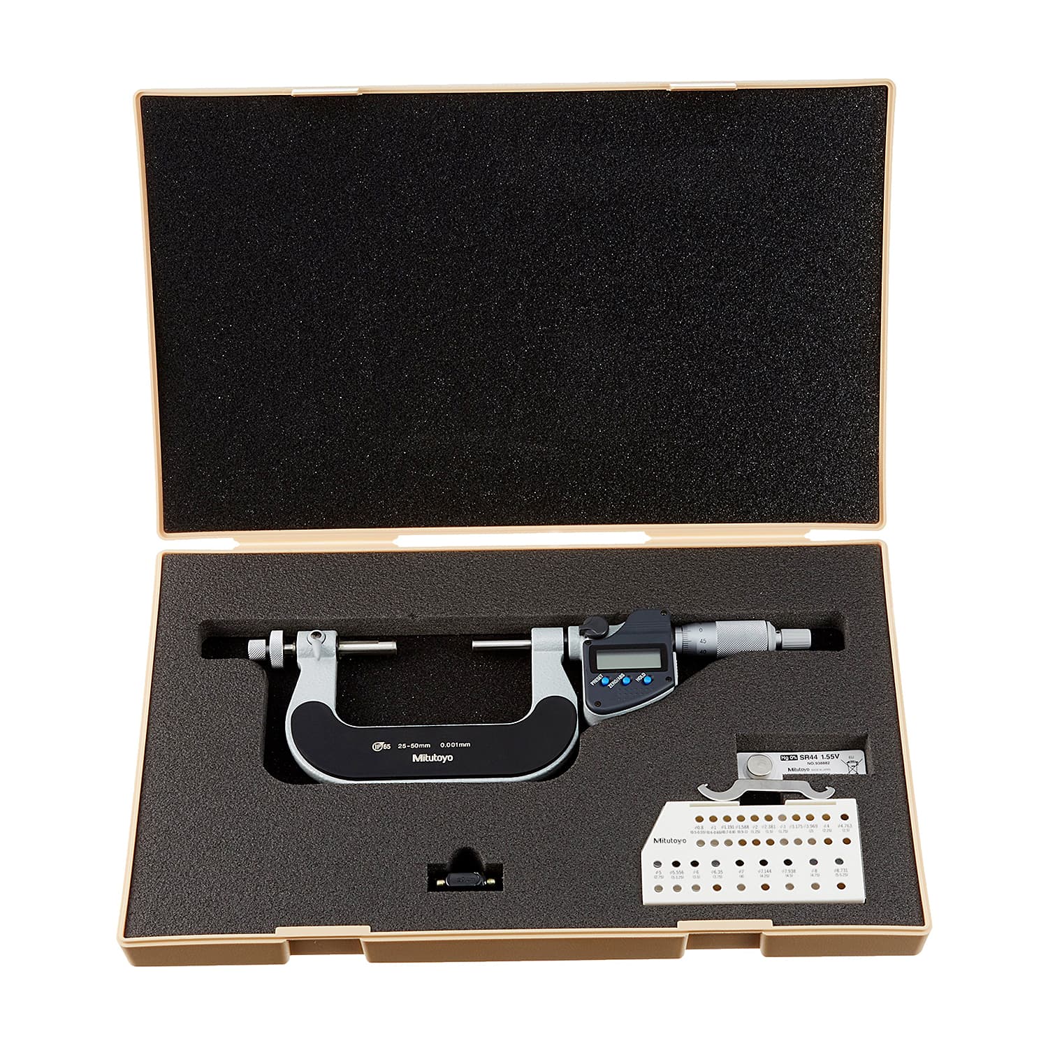 Mitutoyo 25 - 50 mm Digital Gear Tooth Micrometer (IP65), 324-252-30