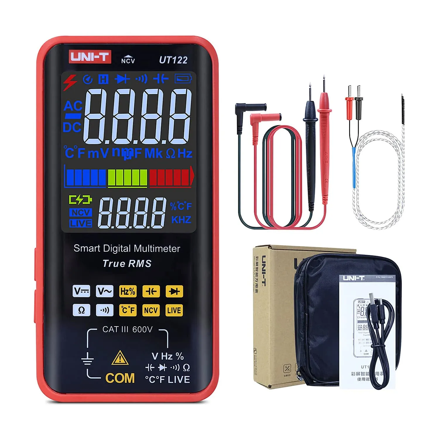 UNI-T 6199 Count True RMS Smart Digital Multimeter, UT122