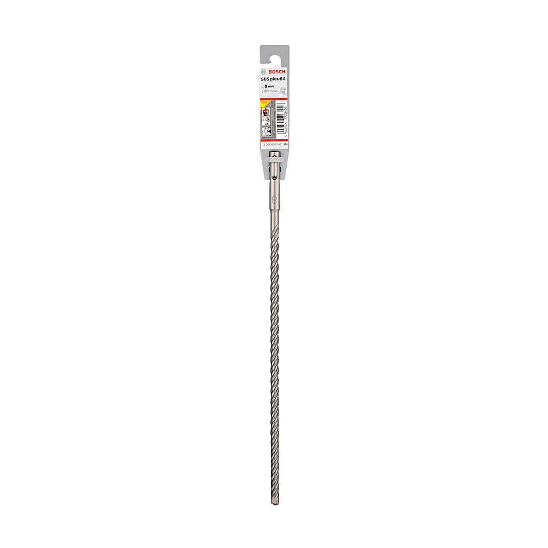 Bosch 8.00 x 250 x 310 mm SDS Plus-5X Hammer Drill Bits, 2 608 833 792