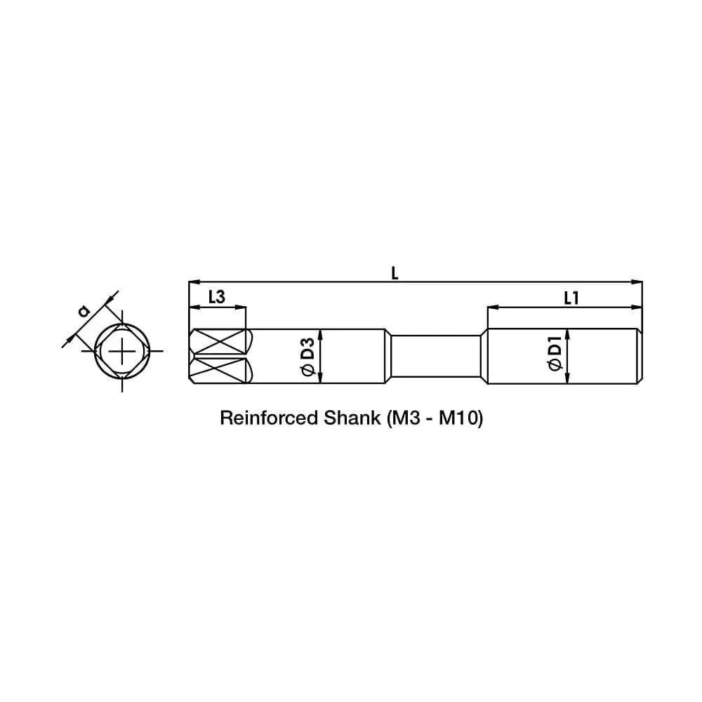 ITM Metric Fine Thread M16 x 1.50 Pitch HSS Hand Taps (Set of 2 Pcs)