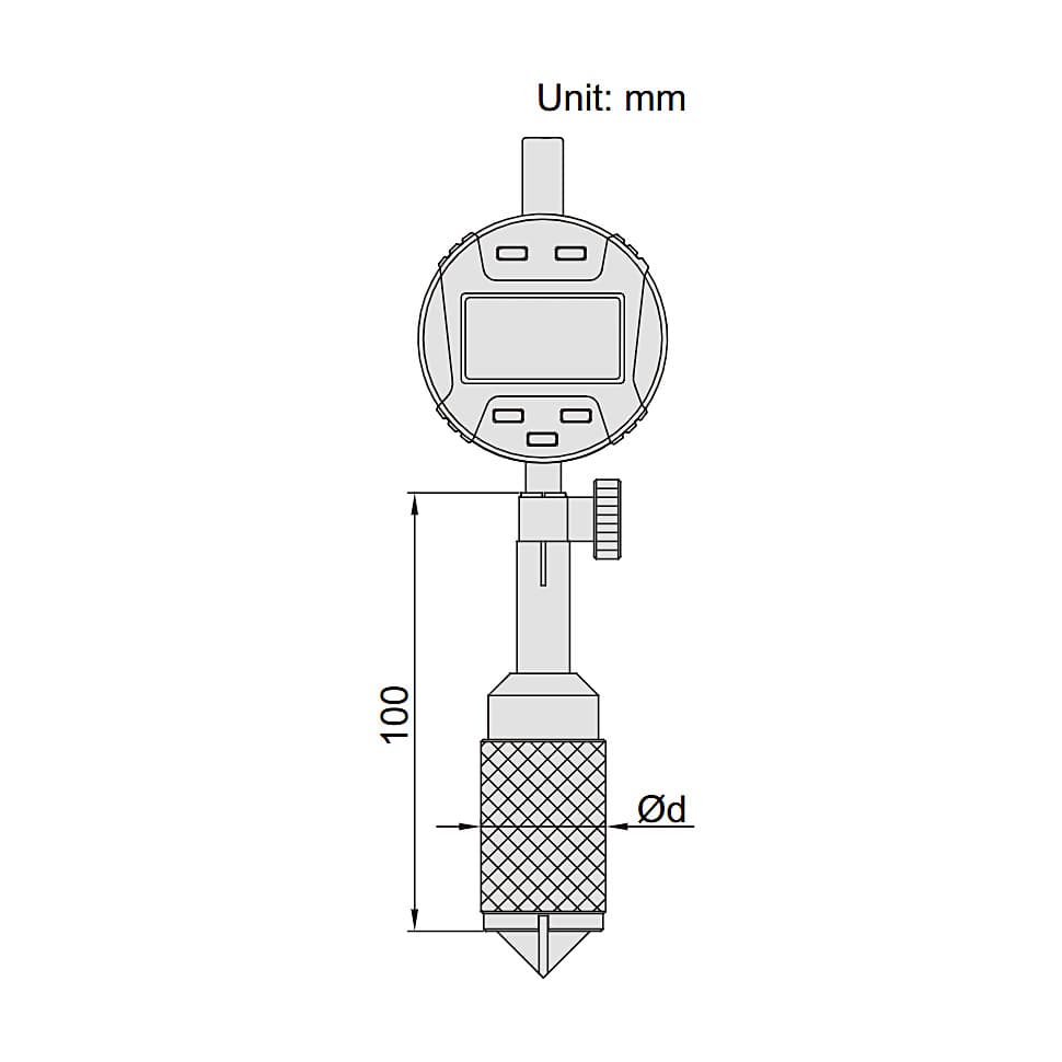 Insize-Plus 20 - 40 mm Digital Internal Chamfer Gage, 2942-40