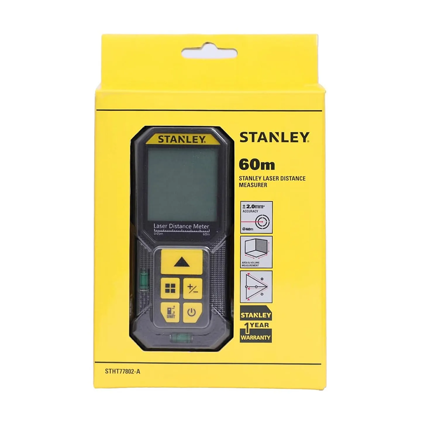 Stanley 60 Mtr Laser Distance Measurer, STHT77802-A