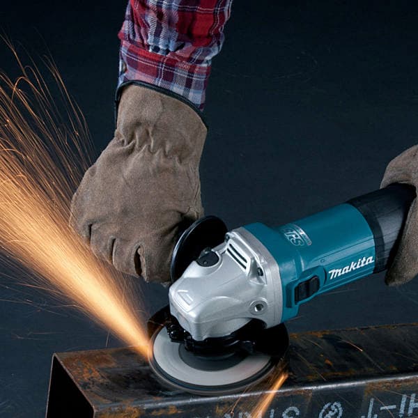 Makita 100mm / 4 inch, 1100W SJS II Angle Grinder (Slide Switch), GA4040