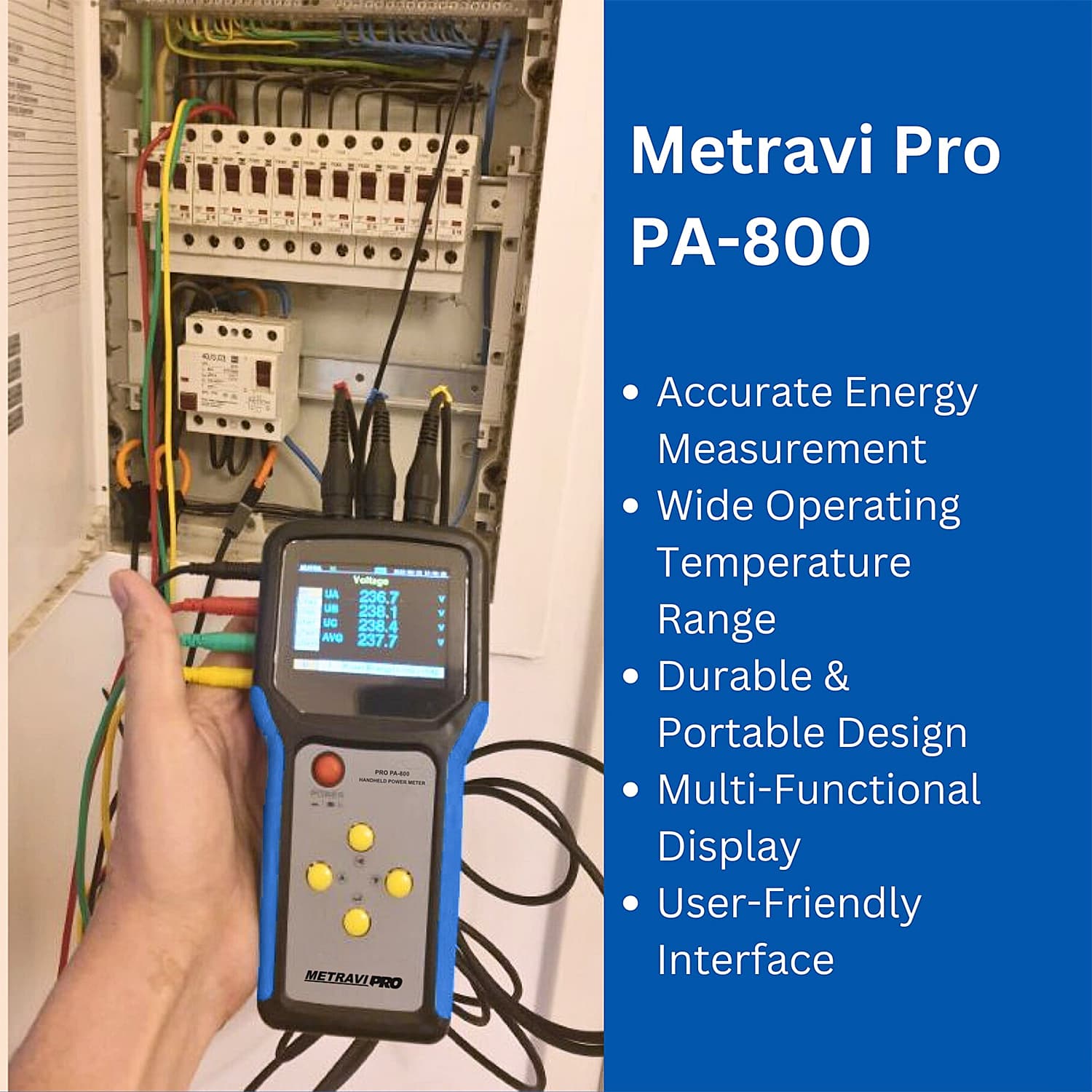 Metravi PRO PA-800 Portable Power Analyser | ToolBuy