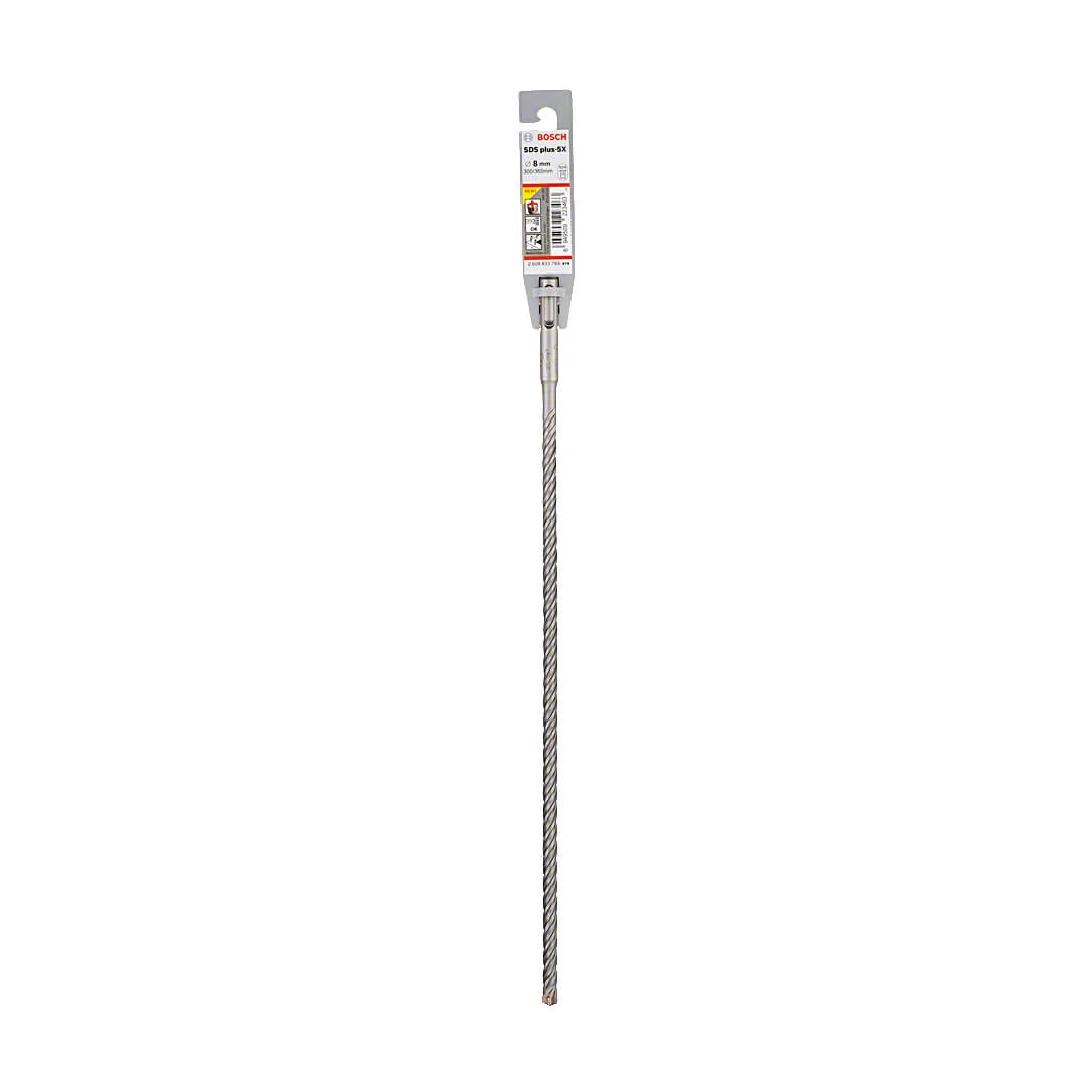 Bosch 8.00 x 300 x 360 mm SDS Plus-5X Hammer Drill Bits, 2 608 833 793