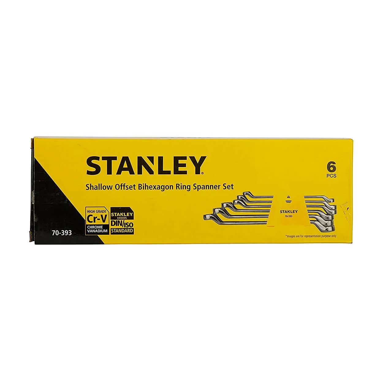 Stanley 6 Pcs, Shallow Offset Ring End Spanners Set, 70-393