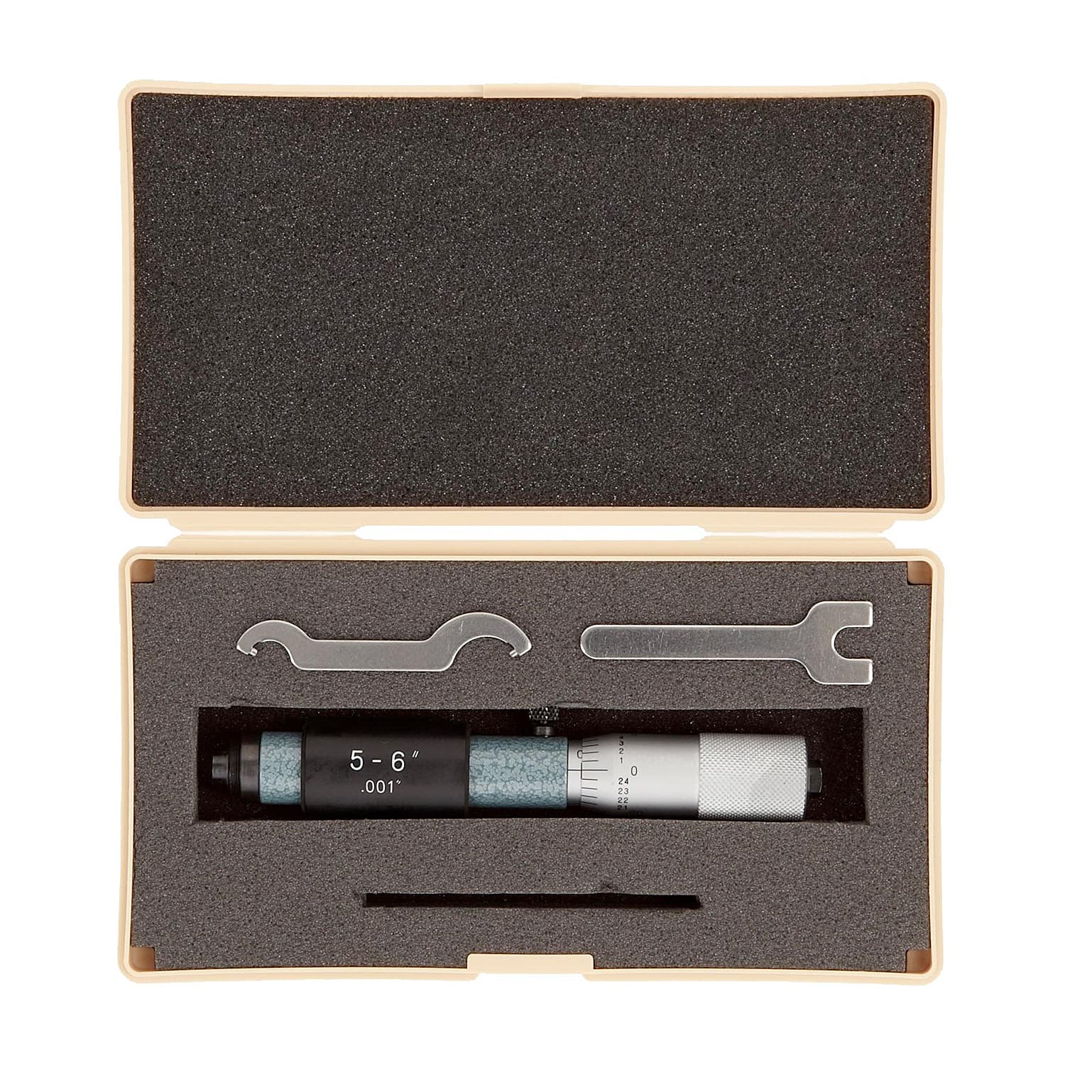 Mitutoyo 5 - 6 inch Tubular Inside Micrometer With Spindle Lock, 133-226