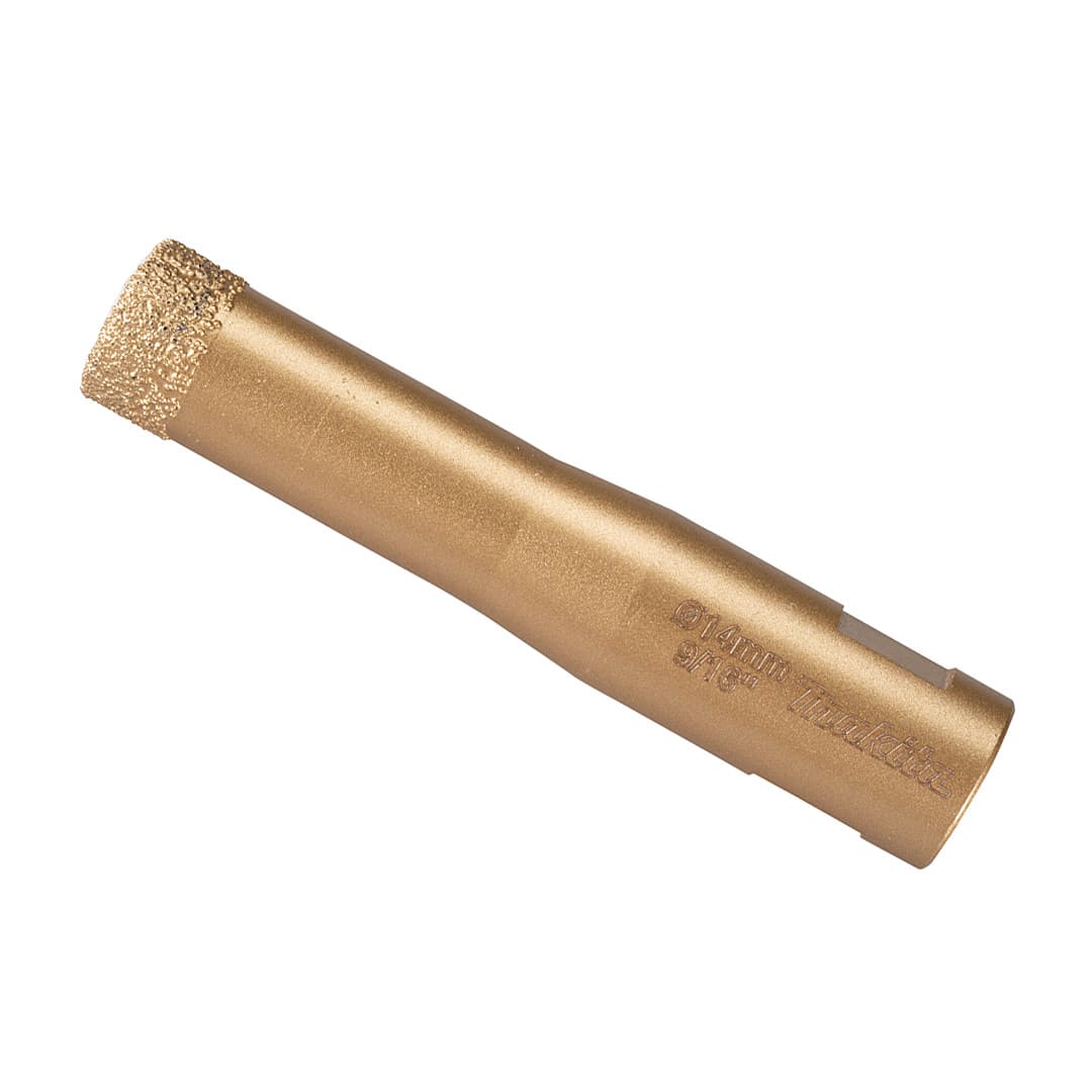 Makita 14 mm Dia x M10 mm Vacuum Brazed Diamond Core Bit, D-75116