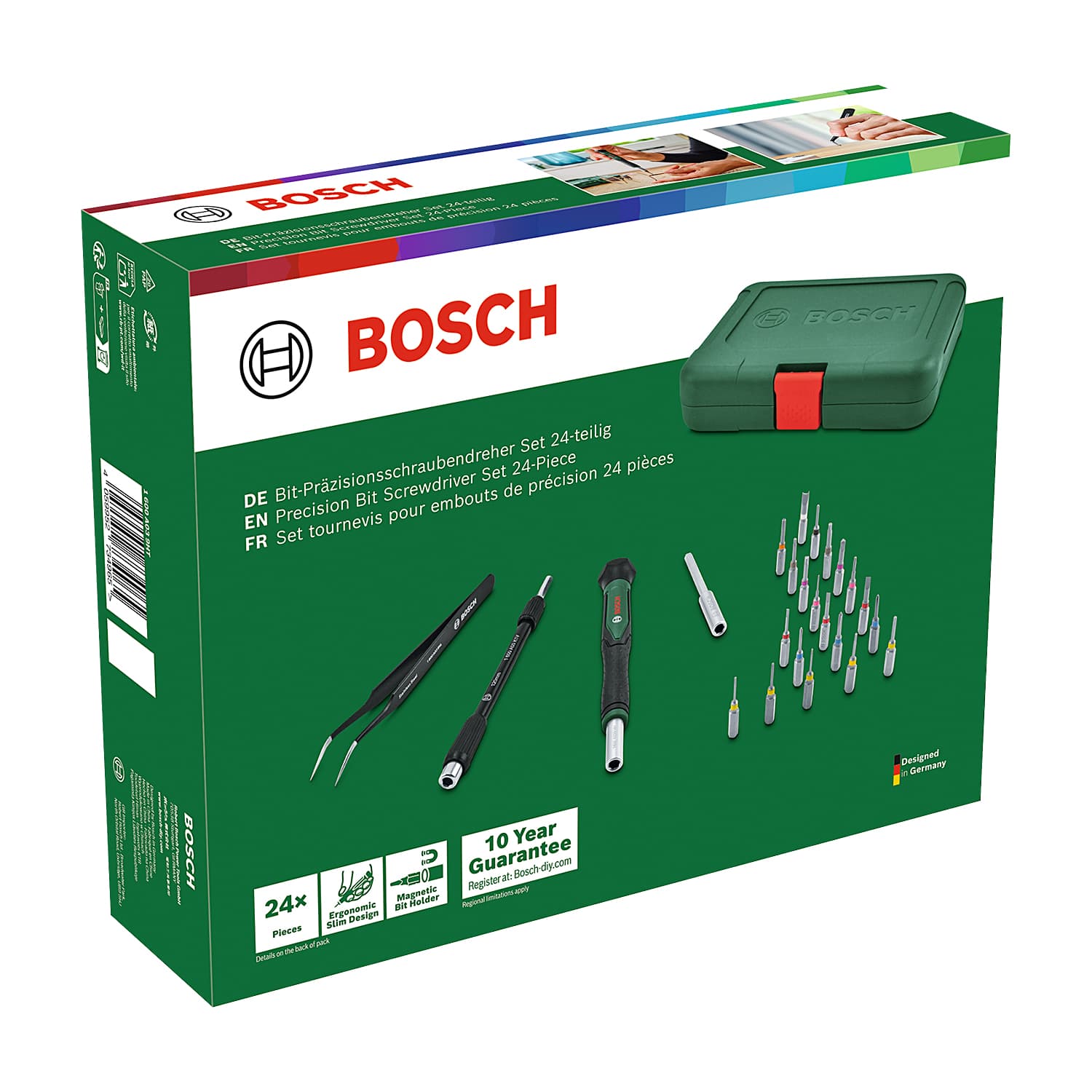 Bosch 24 Pcs Precision Bit Screwdriver Set, 1 600 A03 9HT