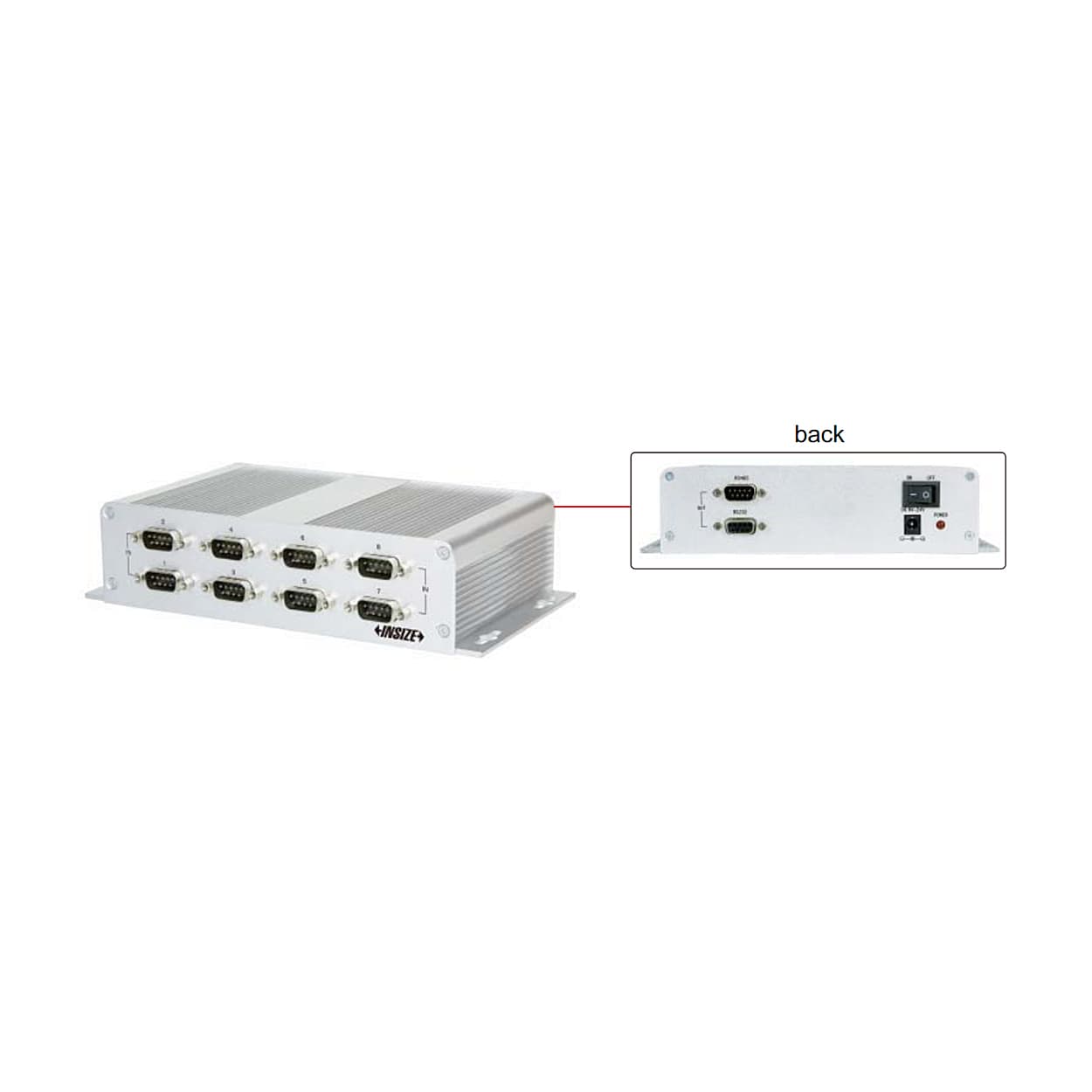 Insize Multichannel Interface Boxe for Capacitance Linear Gauge, 7107-2